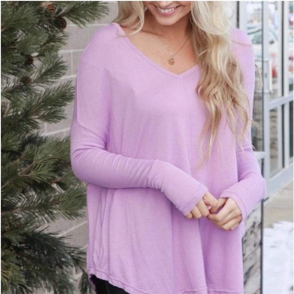 Free People Magical Lilac Long Sleeve Top